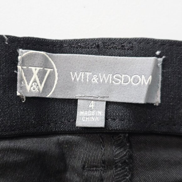 NWT Wit & Wisdom Ab-Solution Straight Leg Jeans 4 Black - Picture 3 of 7